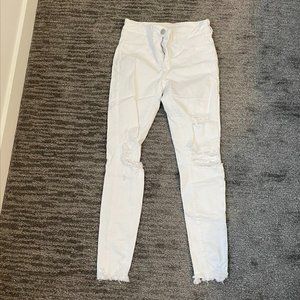 White Old Navy Ripped Jeans